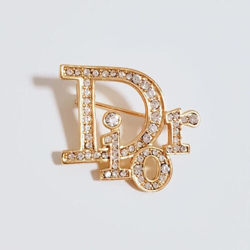 18K Dior Rhinestone Vintage Earrings