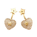 18K Dior Star & Heart Earrings