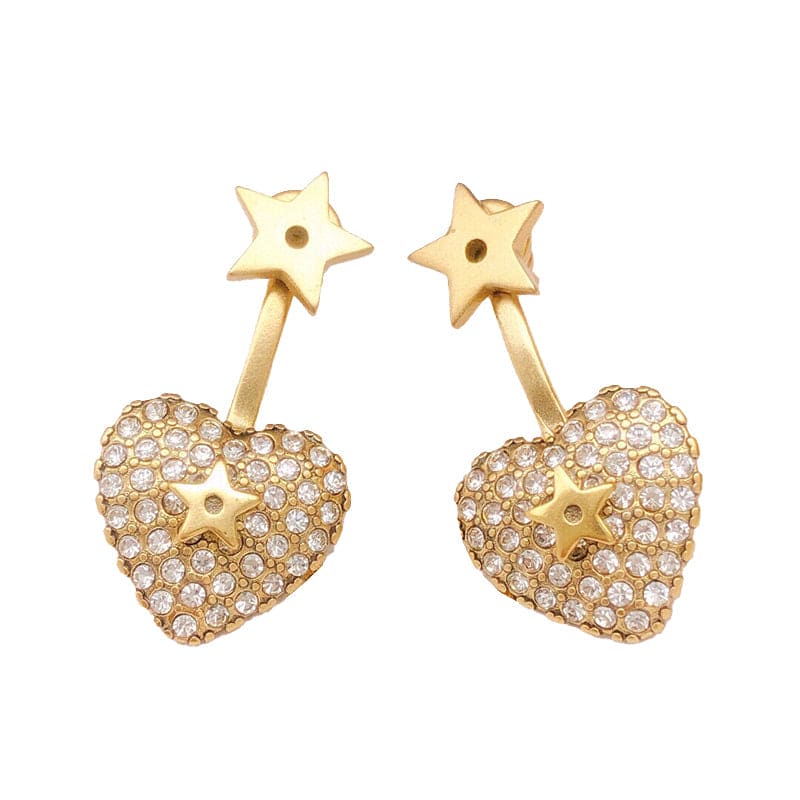 18K Dior Star & Heart Earrings