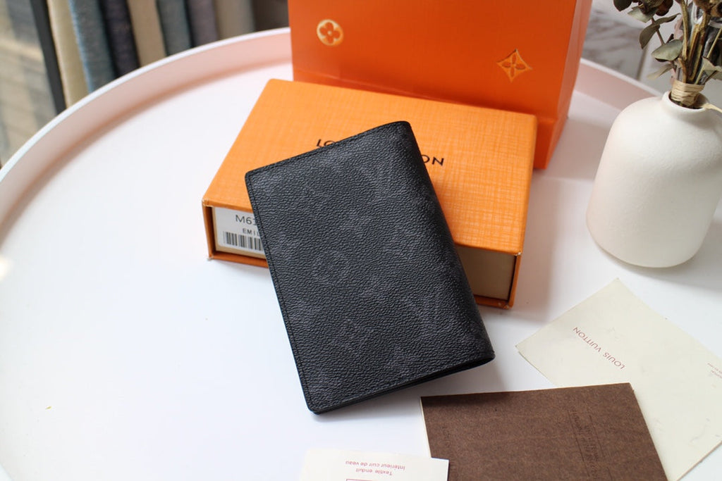 LOUIS VUITTON LV 25S PASSPORT HOLDER 14 IN MONOGRAM ECLIPSE COATED CALFSKIN
