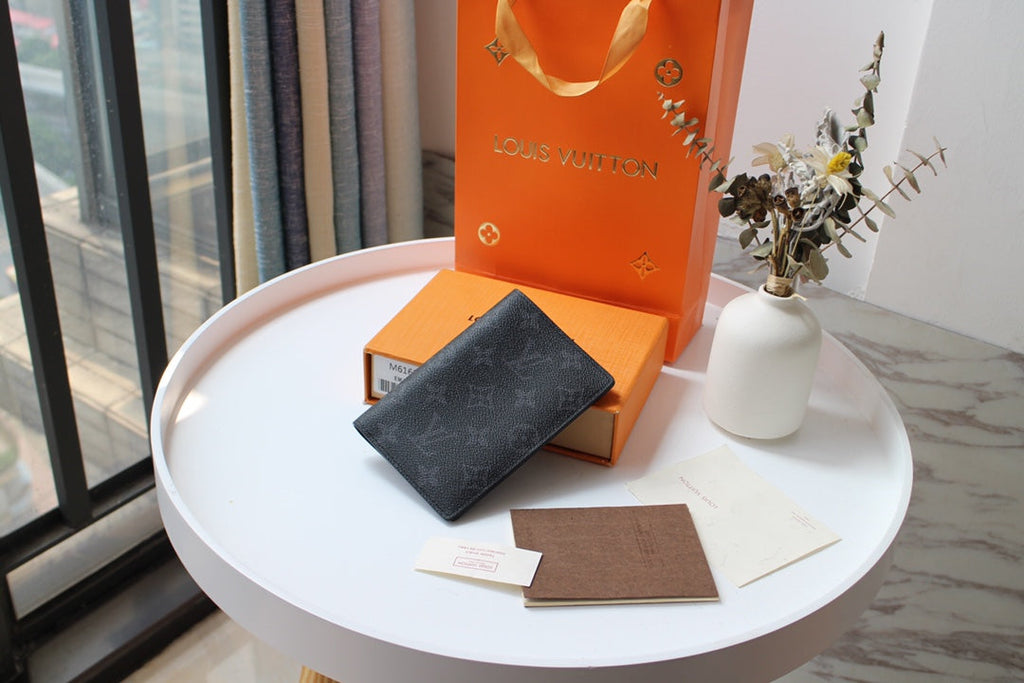 LOUIS VUITTON LV 25S PASSPORT HOLDER 14 IN MONOGRAM ECLIPSE COATED CALFSKIN