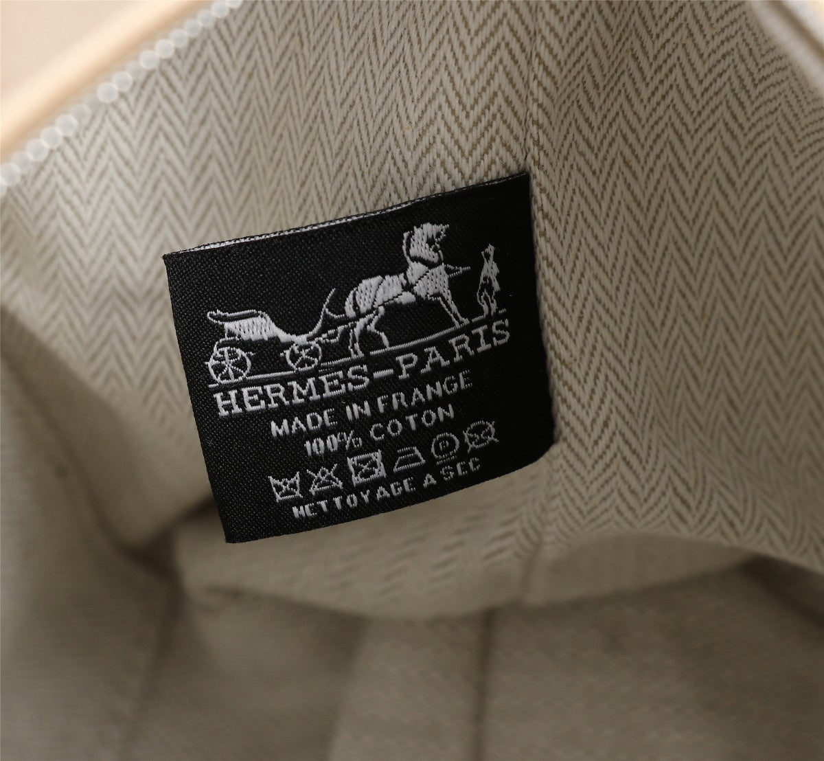 HERMES BRIDE-A-BRAC 21 BEIGE CANVAS