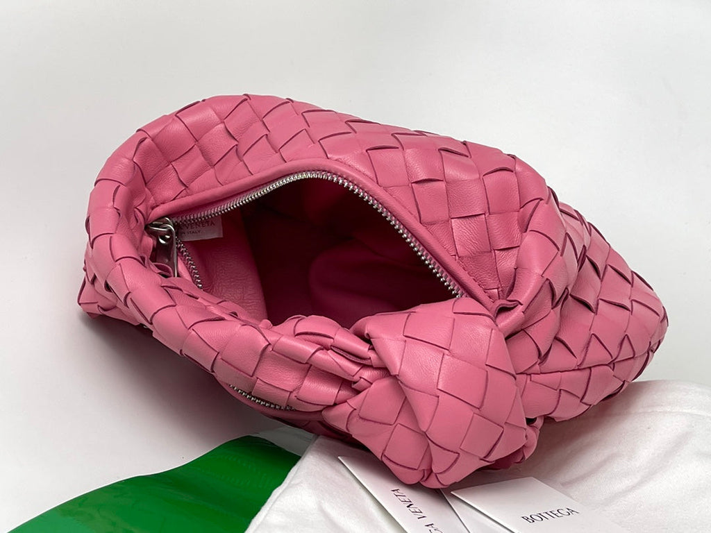 BOTTEGA VENETA MINI JODIE 27 IN CHARM PINK LAMBSKIN