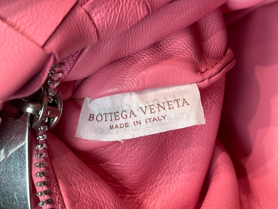 BOTTEGA VENETA MINI JODIE 27 IN CHARM PINK LAMBSKIN