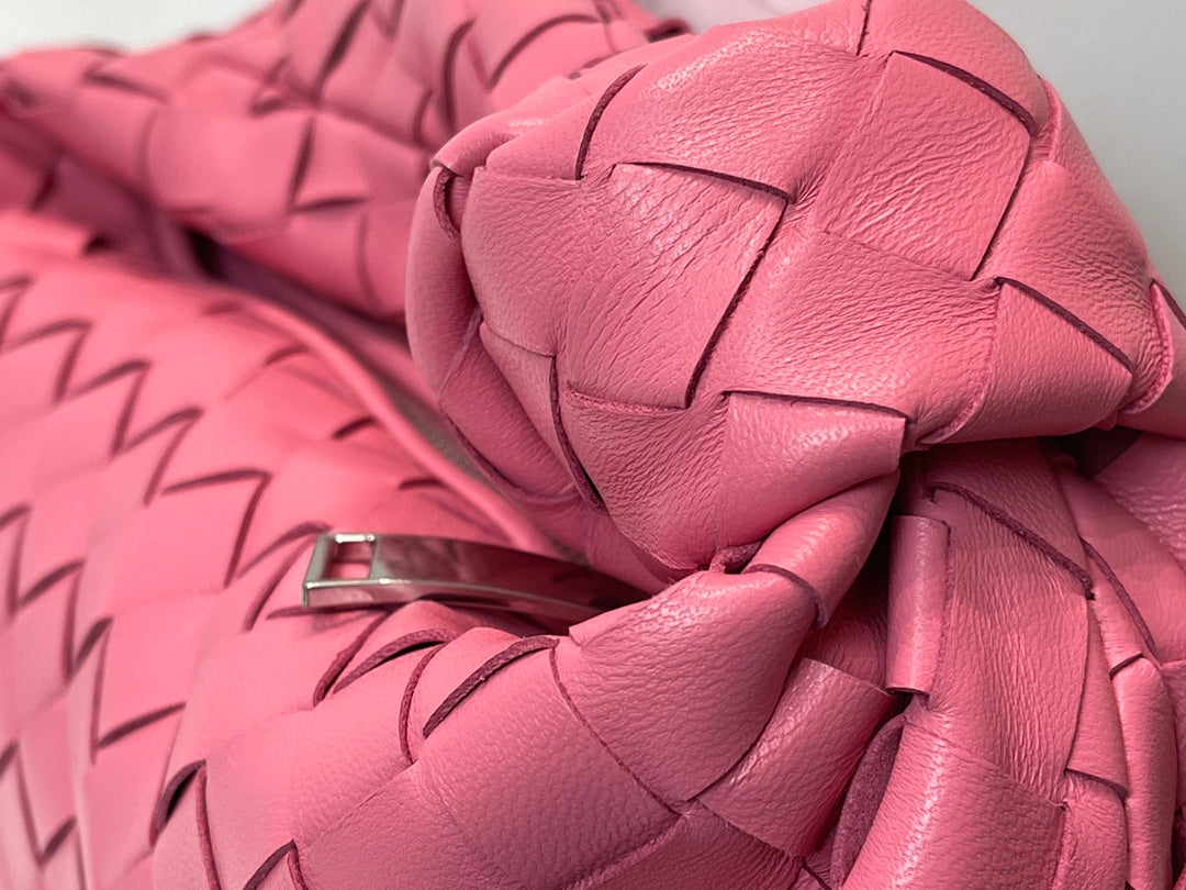 BOTTEGA VENETA MINI JODIE 27 IN CHARM PINK LAMBSKIN