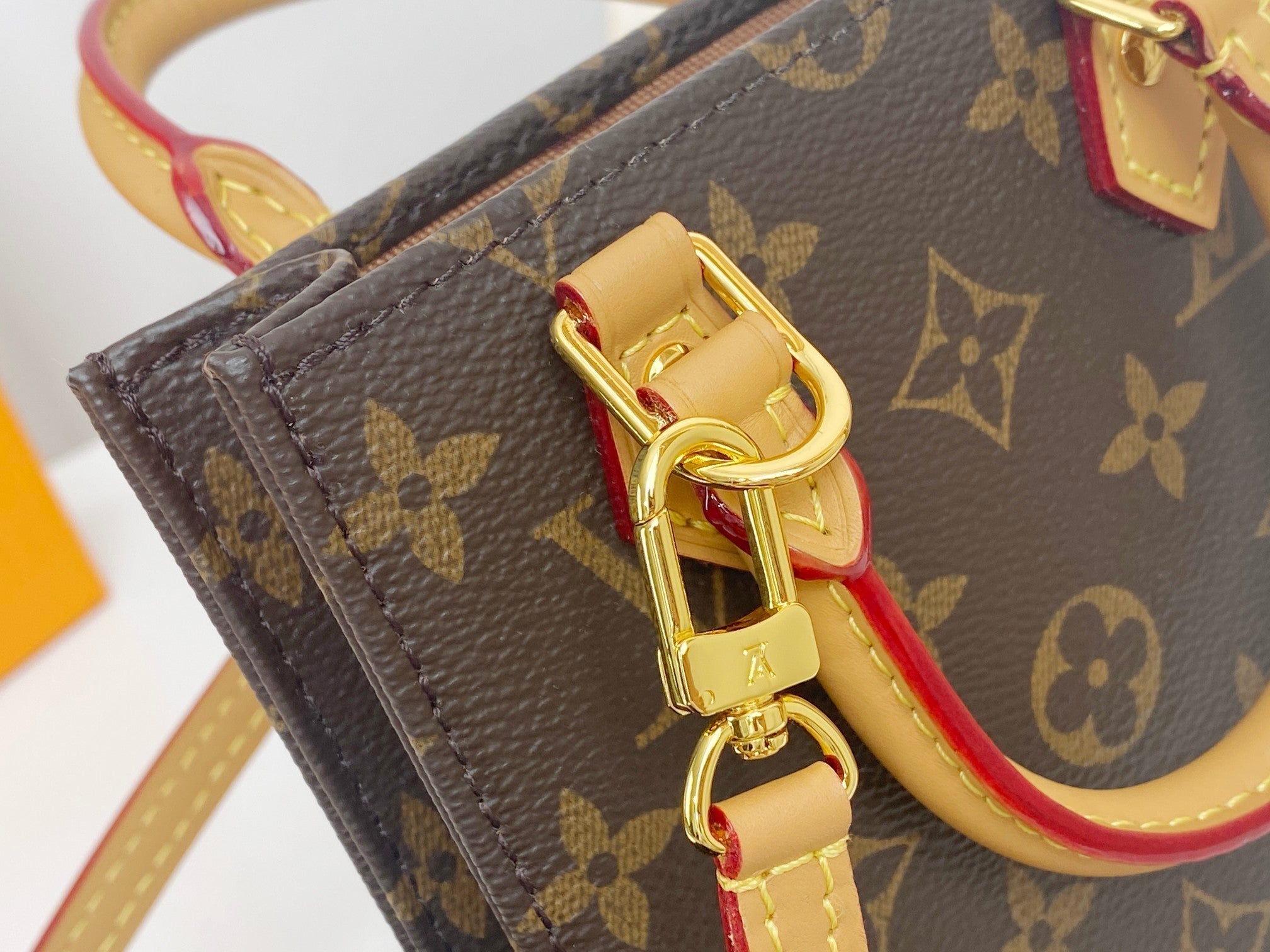 LOUIS VUITTON LV MINI TOTE BAG 17 IN BROWN MONOGRAM COATED CANVAS
