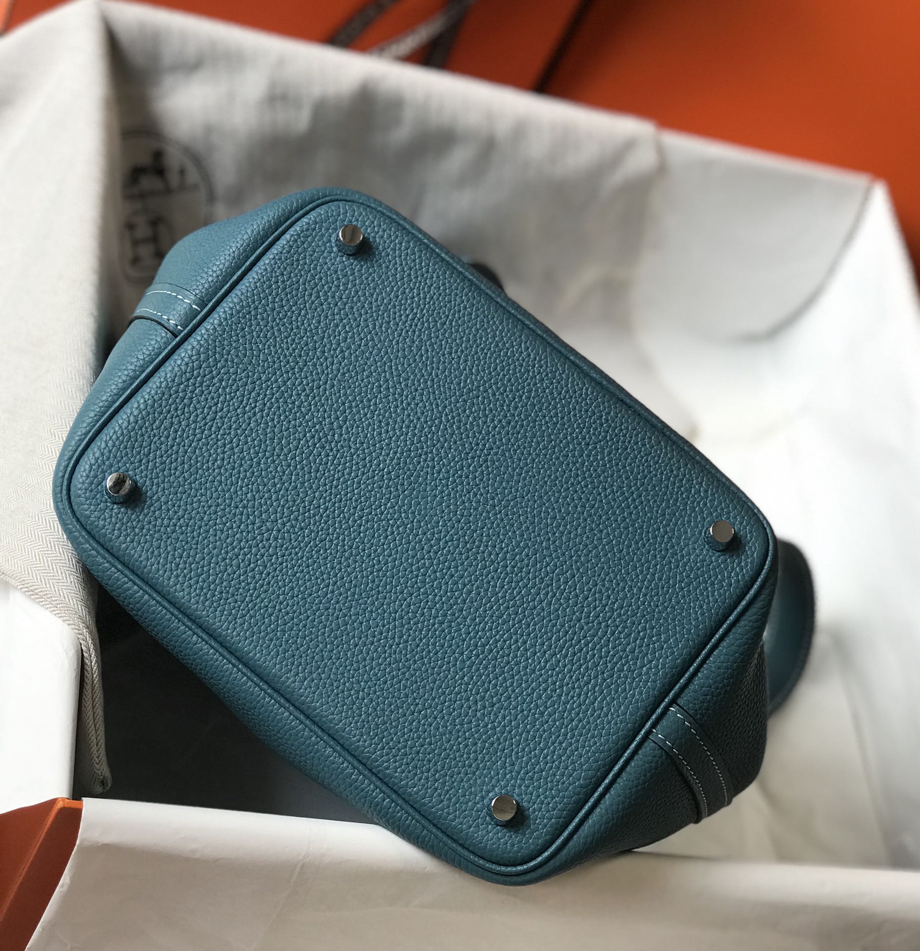 HERMES picotin lock teal togo ghw