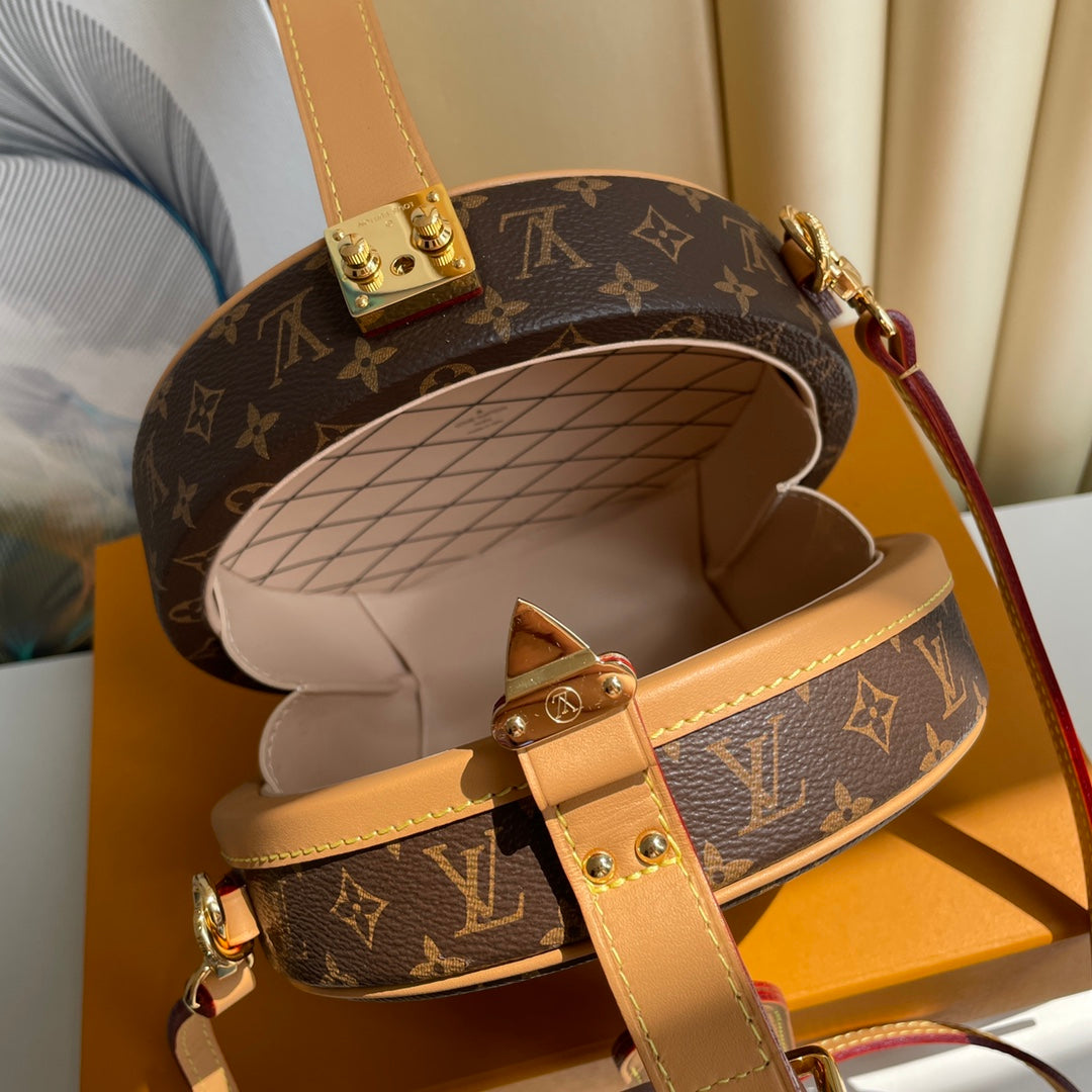 LOUIS VUITTON LV 25S MINI BOITE CHAPEAU 17 IN BROWN MONOGRAM COATED CALFSKIN