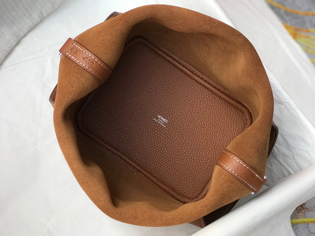 HERMES picotin lock 18 gold togo shw