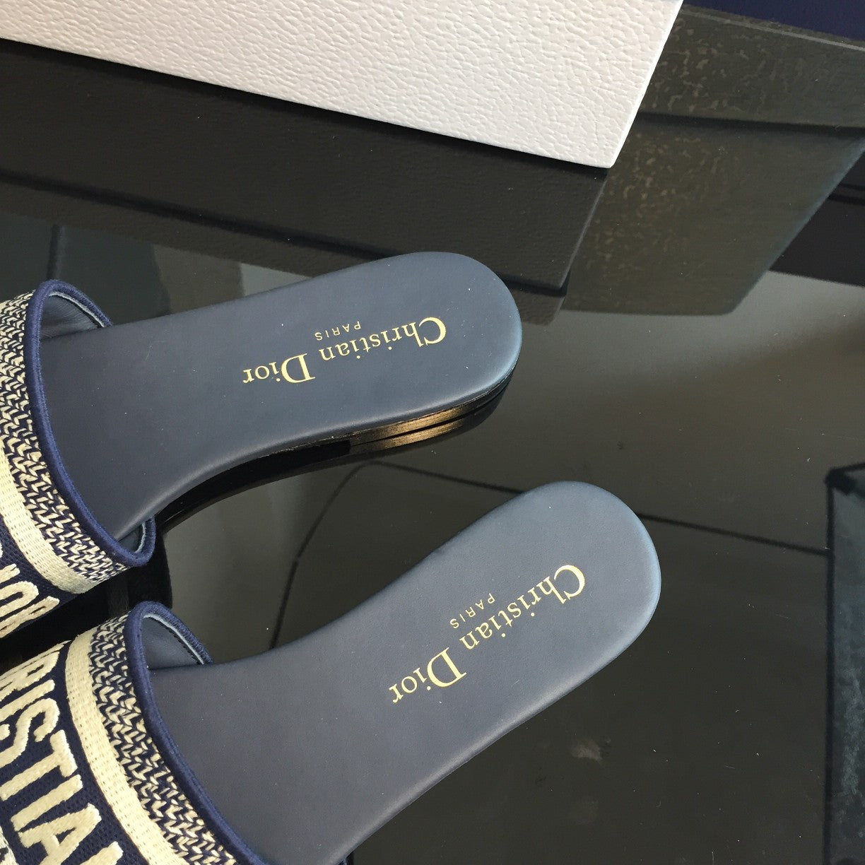 DIOR CD Mule Dway Slide 10mm Multi-motifs Style 51