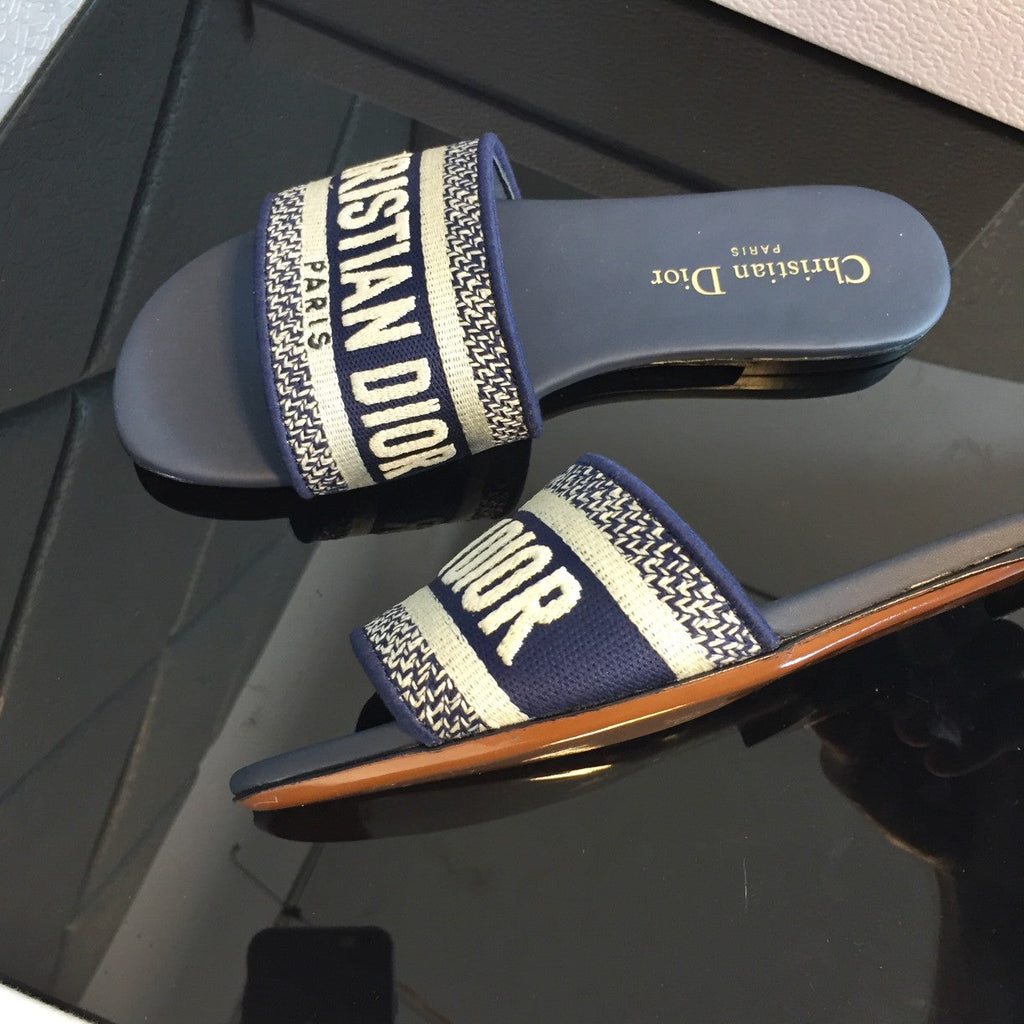 DIOR CD Mule Dway Slide 10mm Multi-motifs Style 51