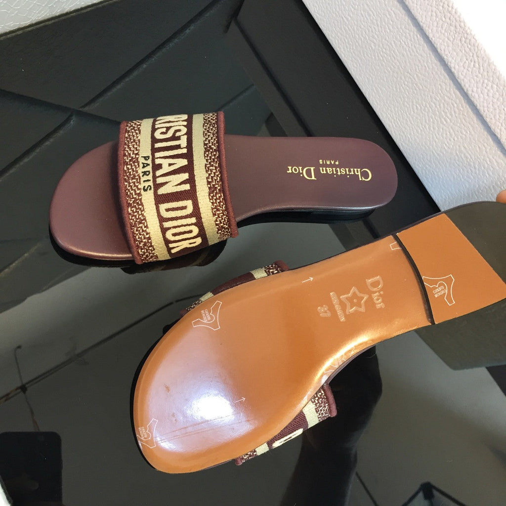 DIOR CD Mule Dway Slide 10mm Multi-motifs Style 49