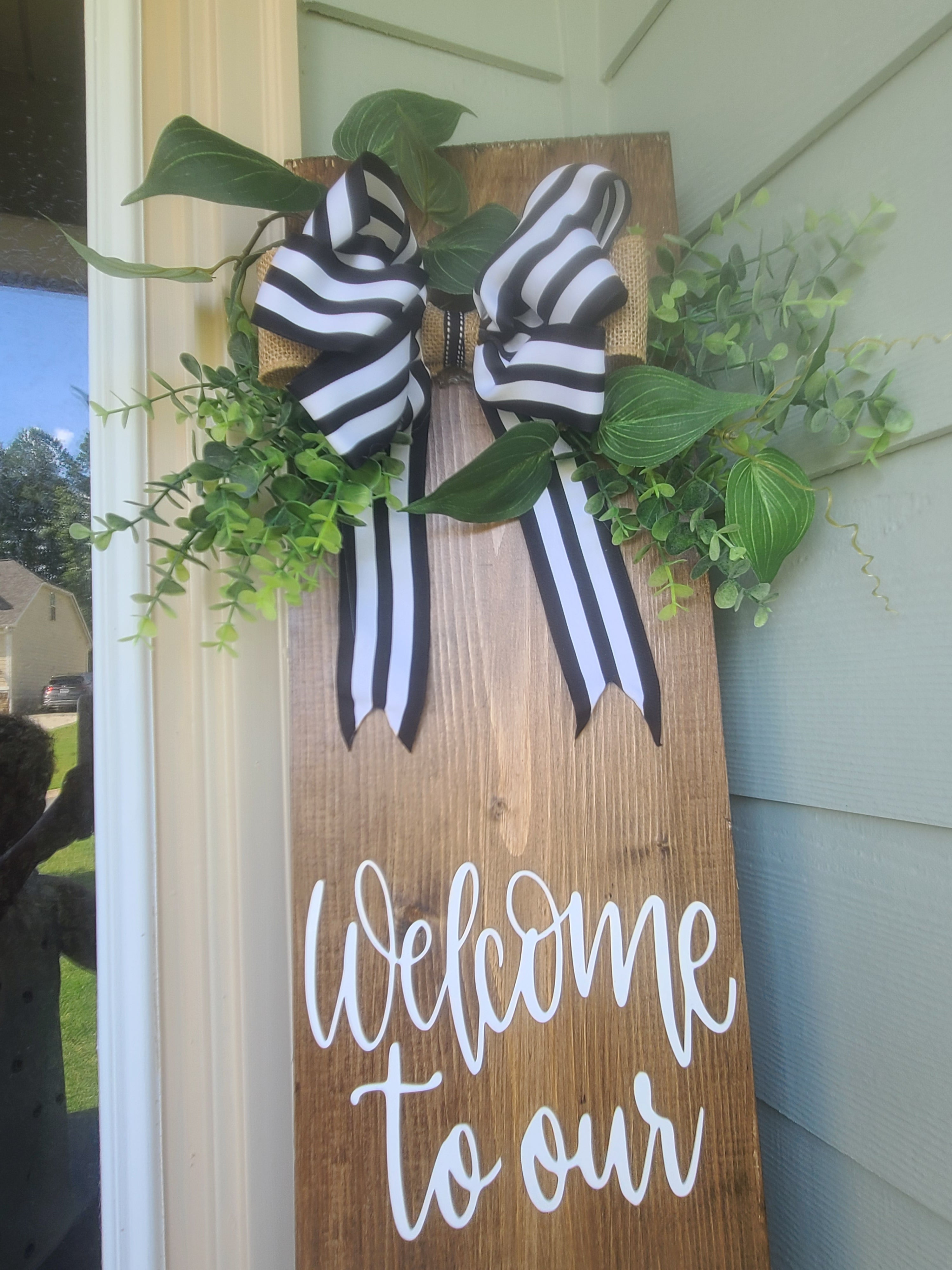 Porch Welcome Sign