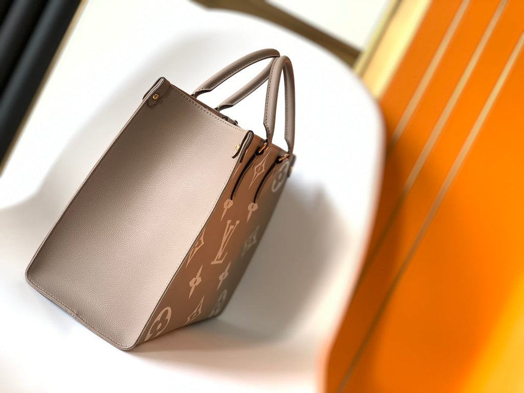 LOUIS VUITTON ONTHEGO GM 41 GREY WHITE