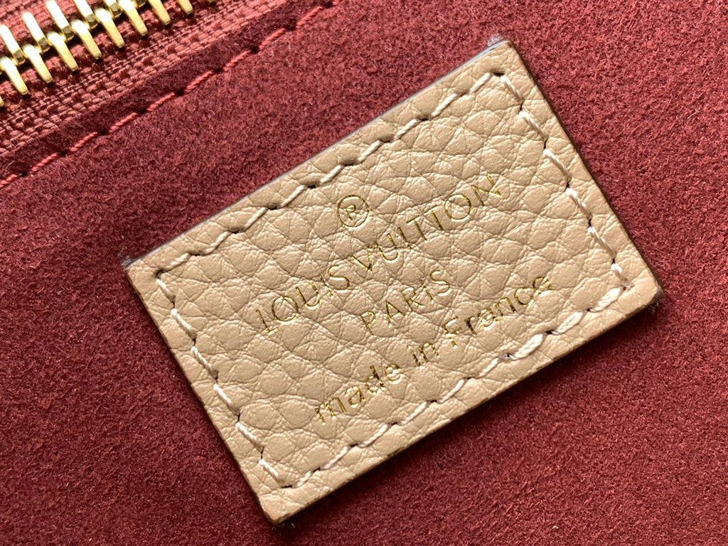 LOUIS VUITTON NEVERFULL MM 32 BEIGE MONOGRAM EMPREINTE LEATHER