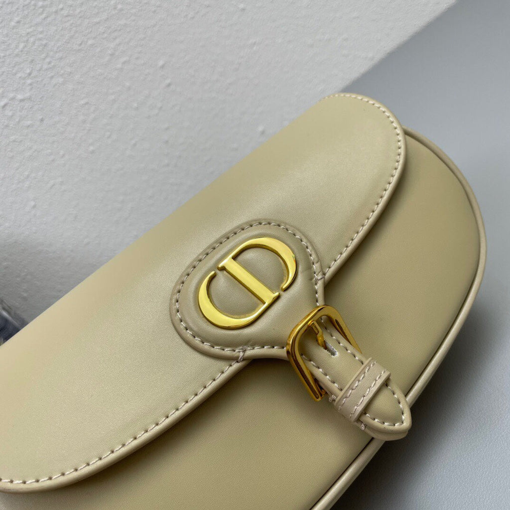 DIOR MINI BOBBY EAST-WEST 20 BAG IN BEIGE CREAM CALFSKIN