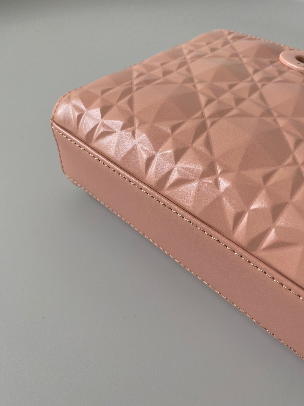 DIOR MEDIUM D-JOY BAG 26 IN DESSERT SAND CALFSKIN