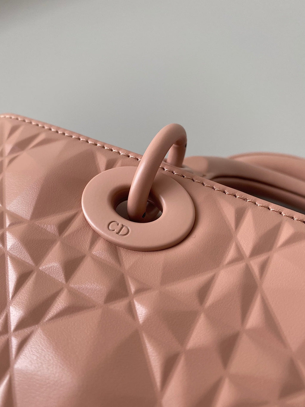 DIOR MEDIUM D-JOY BAG 26 IN DESSERT SAND CALFSKIN