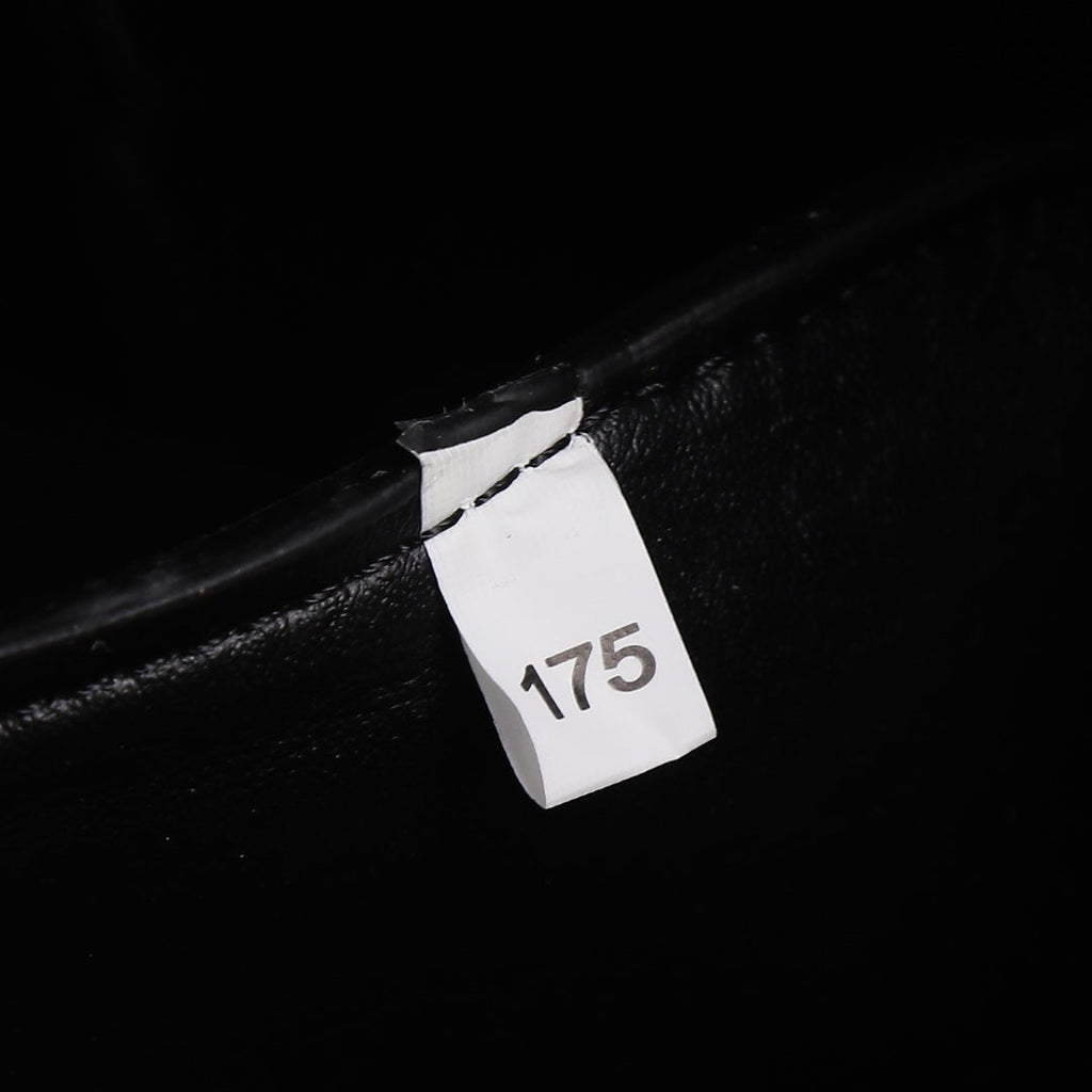 PRADA 18 DYNAMIQUE LOGO TOTE BAG IN BLACK CALFSKIN