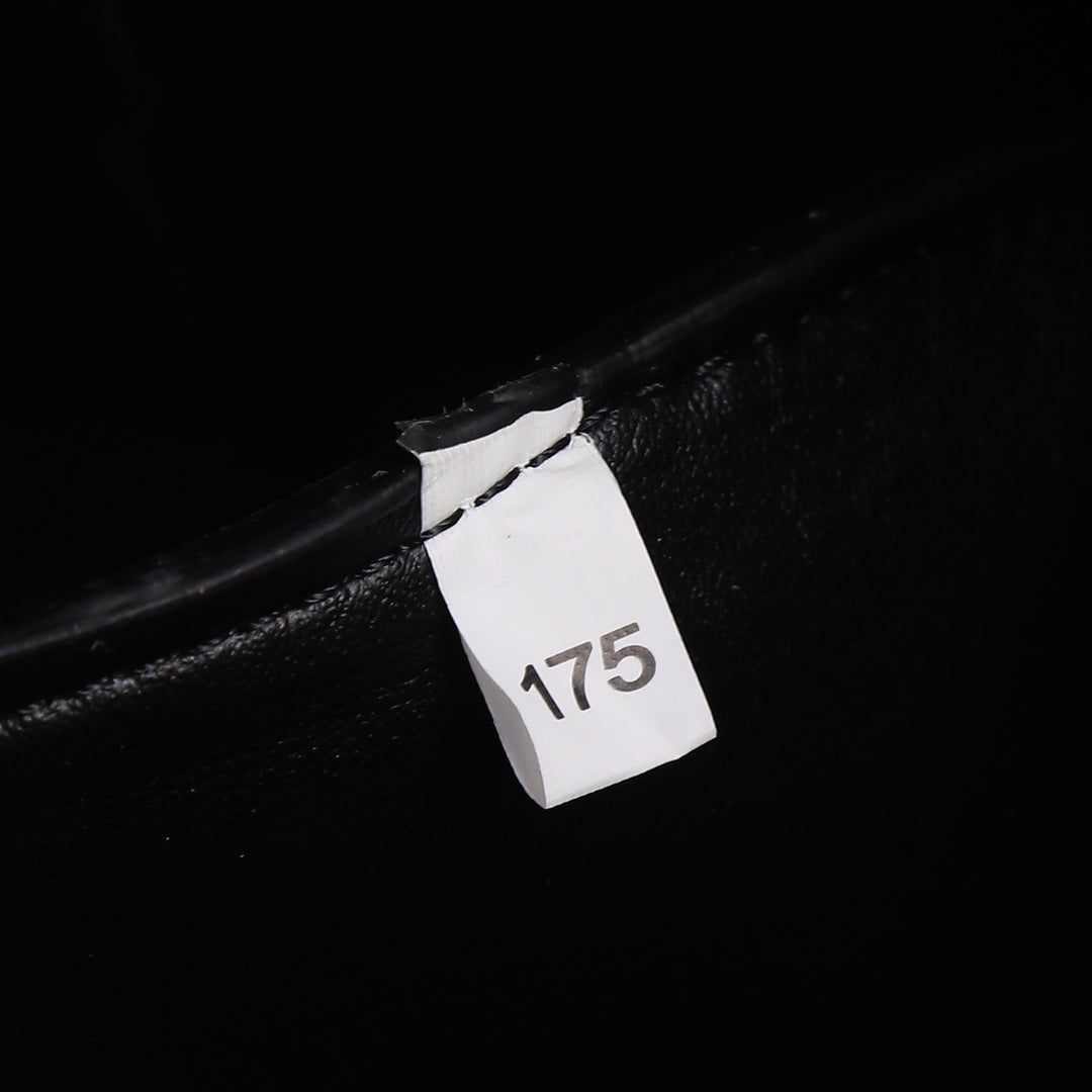 PRADA 18 DYNAMIQUE LOGO TOTE BAG IN BLACK CALFSKIN