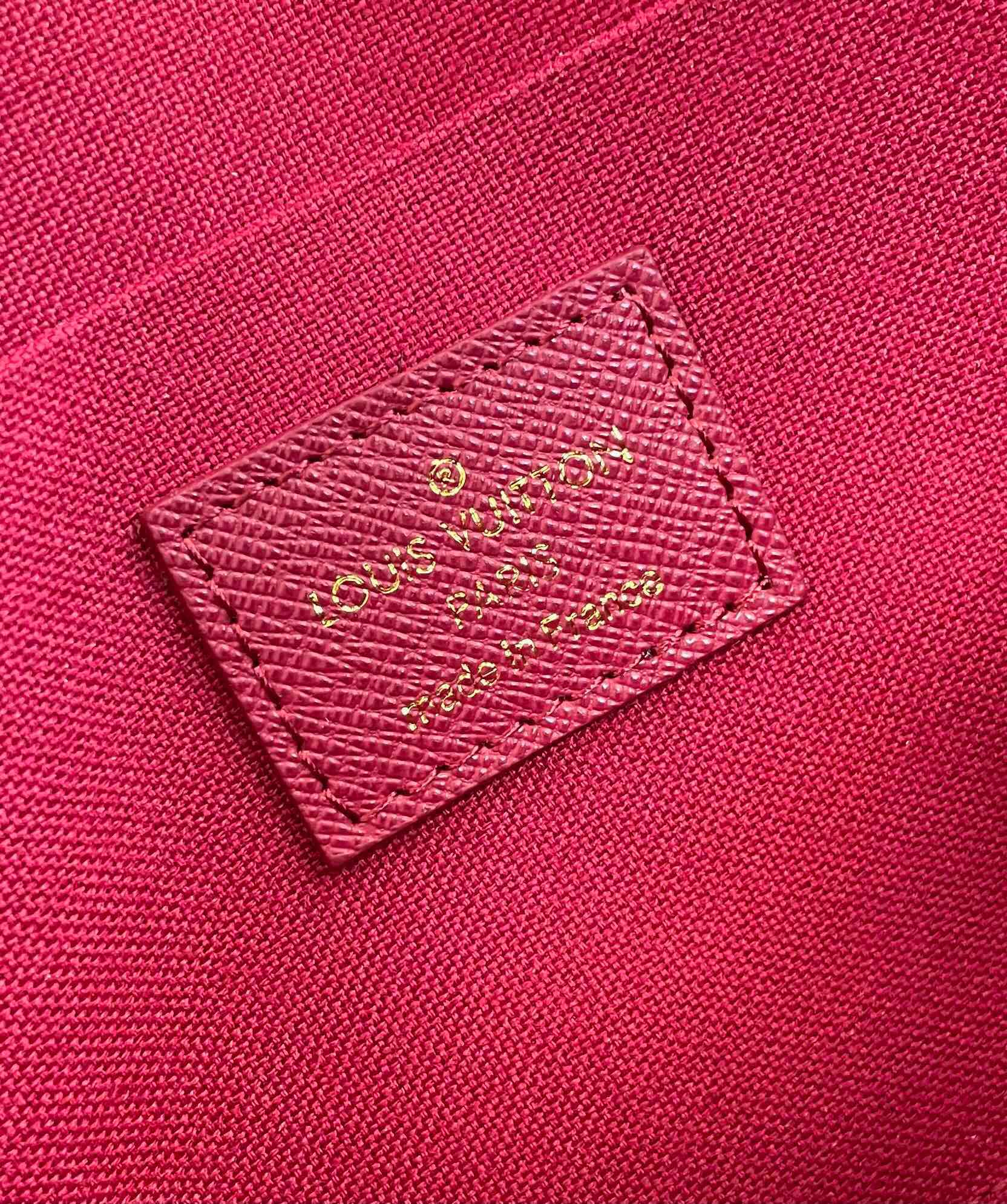 LOUIS VUITTON FÉLICIE POCHETTE 21 IN BROWN MONOGRAM CANVAS GOLD HARDWARE