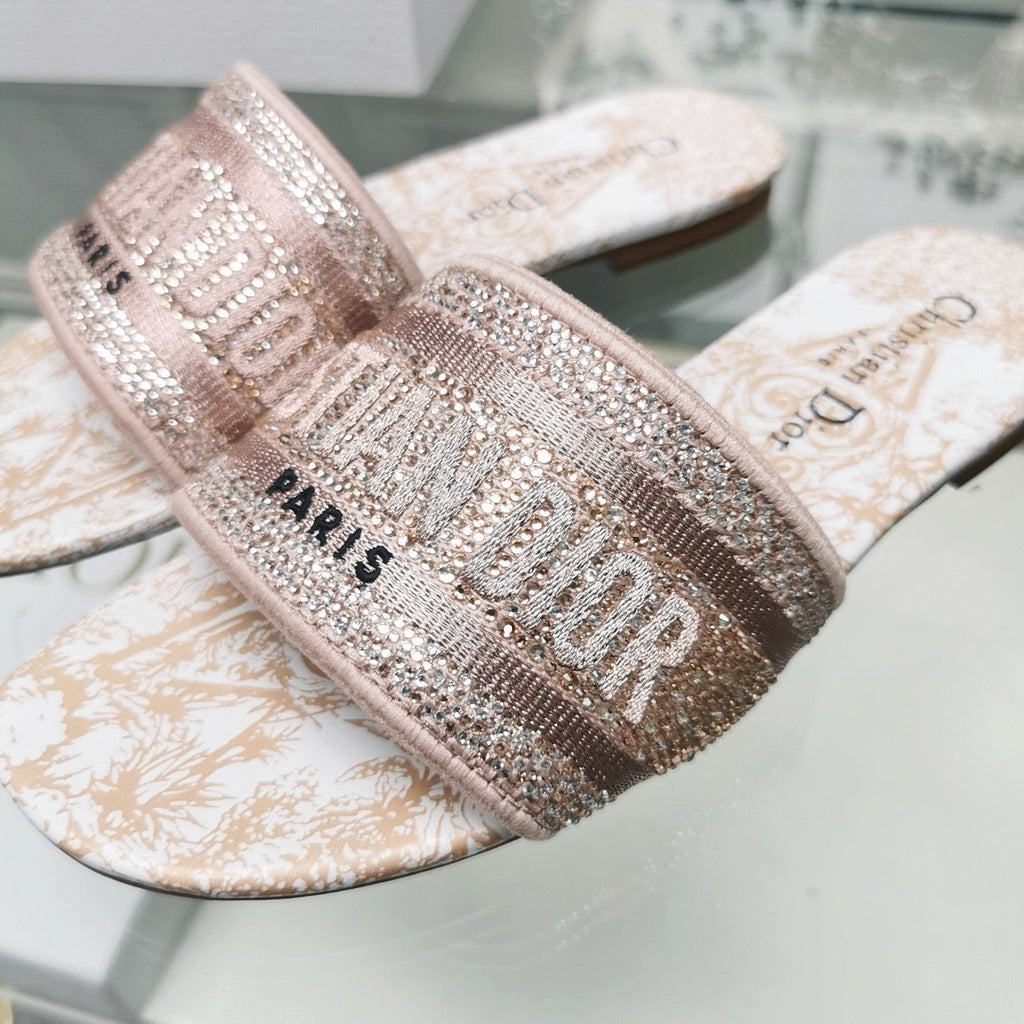 DIOR CD Mule Dway Slide 10mm Multi-motifs Style 16