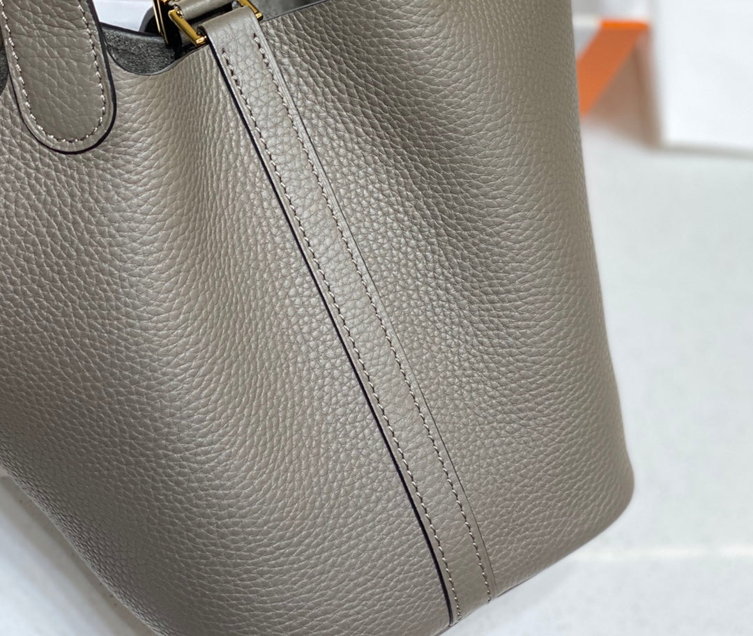 HERMES picotin lock 18 chocolate togo ghw
