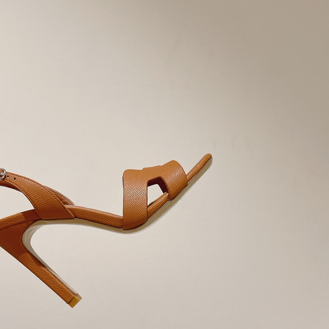 HERMES SLINGBACK SANDAL ETERNITE 105 TUSCAN LAMBSKIN