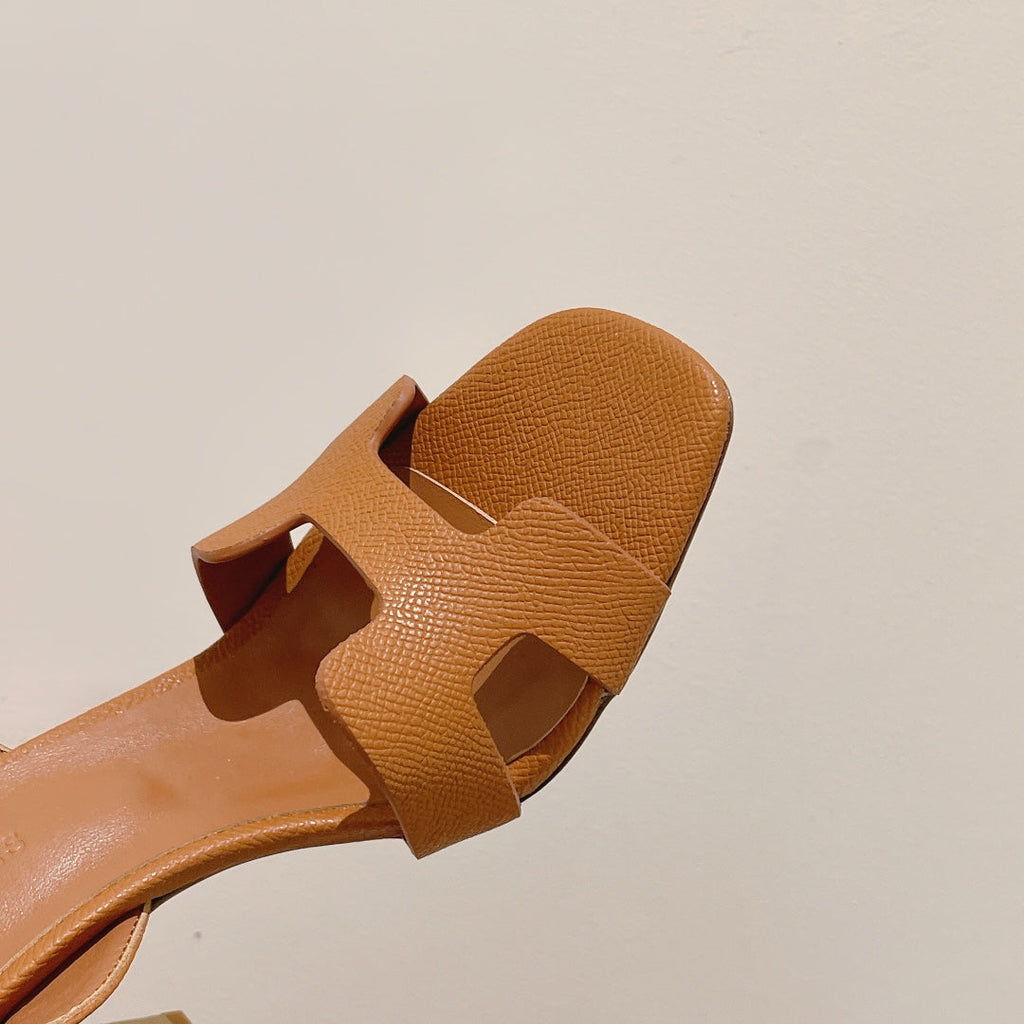 HERMES SLINGBACK SANDAL ETERNITE 105 TUSCAN LAMBSKIN