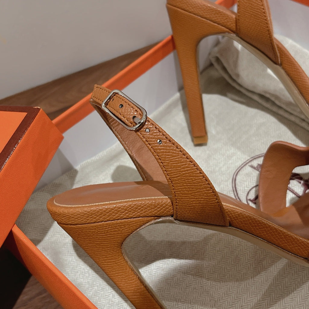 HERMES SLINGBACK SANDAL ETERNITE 105 TUSCAN LAMBSKIN
