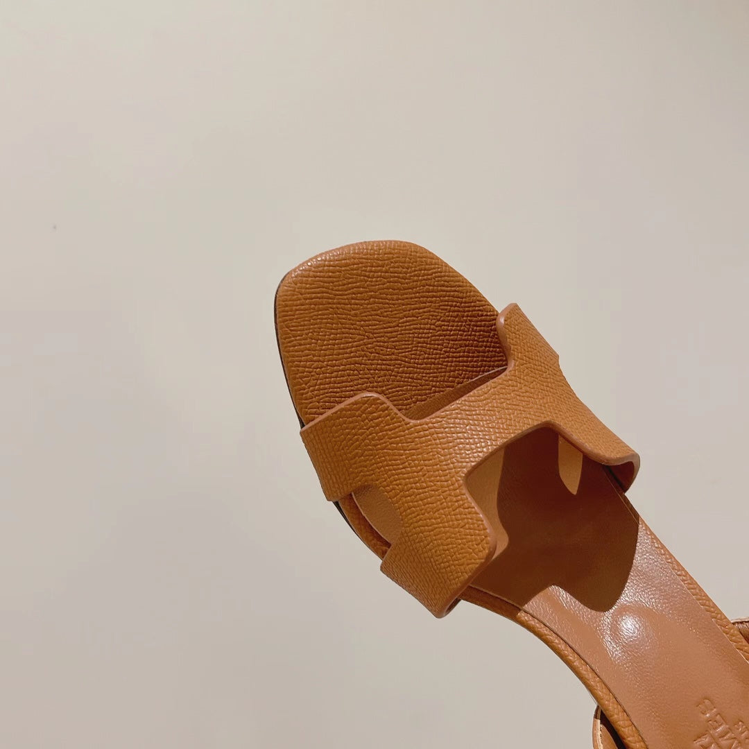 HERMES SLINGBACK SANDAL ETERNITE 75 TUSCAN LAMBSKIN