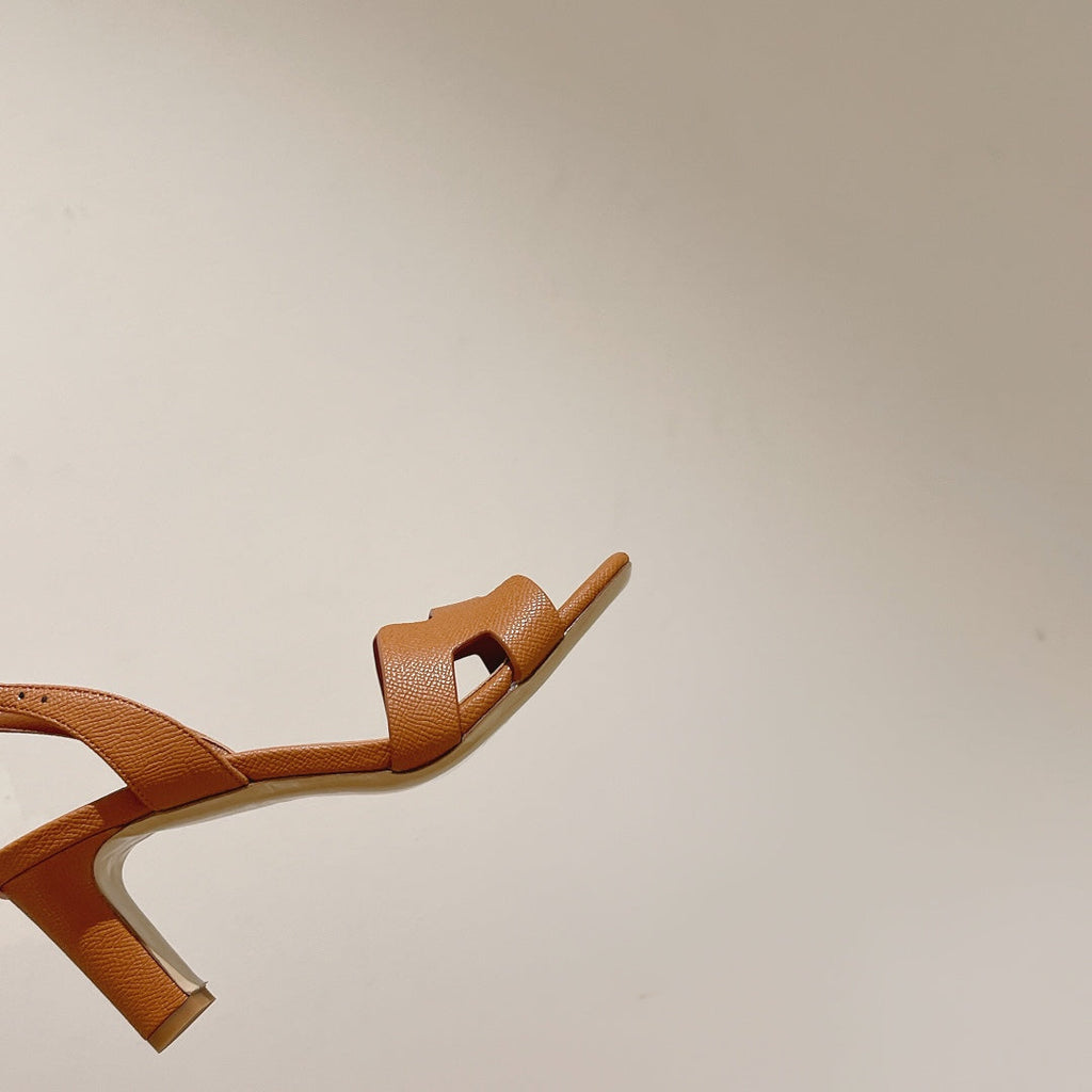 HERMES SLINGBACK SANDAL ETERNITE 75 TUSCAN LAMBSKIN