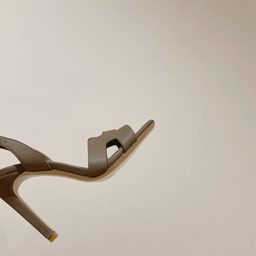 HERMES SLINGBACK SANDAL ETERNITE 105 CAMEL LAMBSKIN
