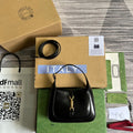 GUCCI JACKIE MINI 19 SHOULDER BAG IN BLACK CALFSKIN