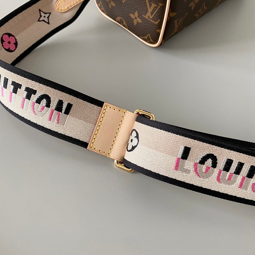 LOUIS VUITTON SPEEDY BANDOULIERE 25 BROWN MONOGRAM CANVAS