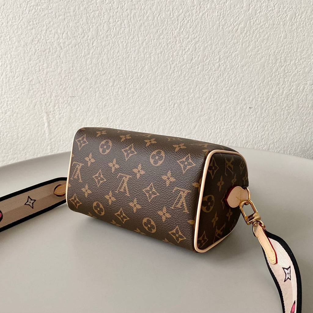 LOUIS VUITTON SPEEDY BANDOULIERE 25 BROWN MONOGRAM CANVAS