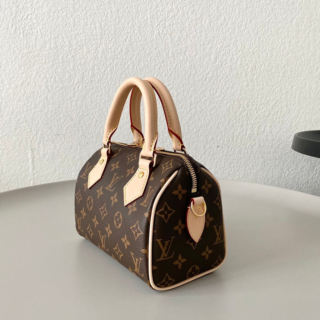 LOUIS VUITTON SPEEDY BANDOULIERE 25 BROWN MONOGRAM CANVAS