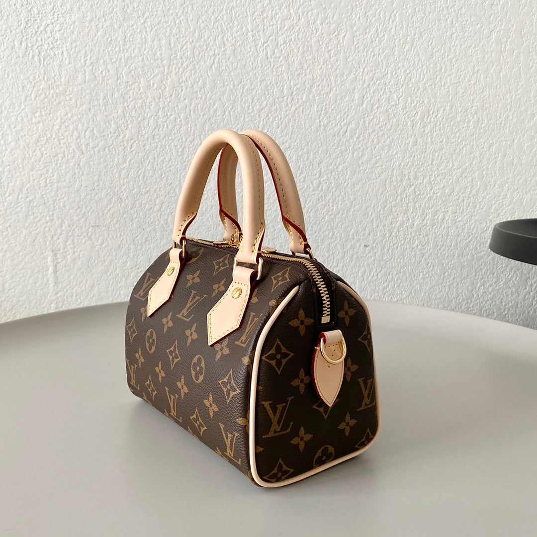 LOUIS VUITTON SPEEDY BANDOULIERE 25 BROWN MONOGRAM CANVAS
