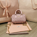 TOO PRETTY 17 HANDBAG IN LIGHT PINK LAMBSKIN