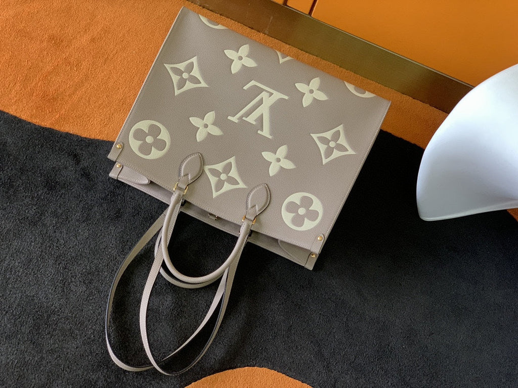 LOUIS VUITTON ONTHEGO GM 41 GREY CREAM