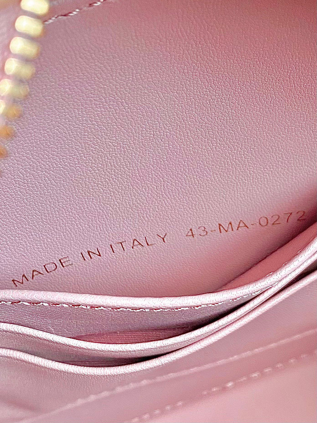 DIOR CARO 18 CAMERA BAG IN LIGHT PINK CALFSKIN