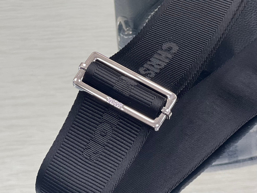 DIOR GALLOP SLING BAG 27 IN BLACK CALFSKIN