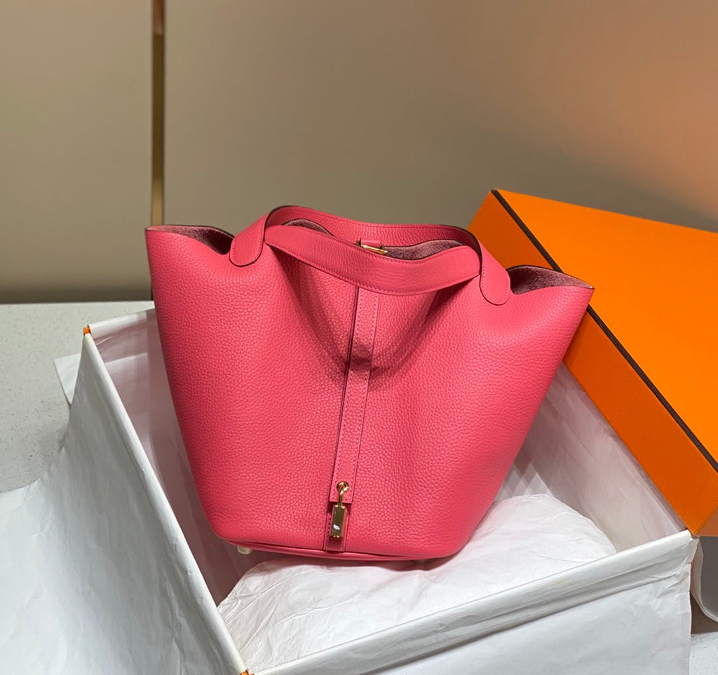 HERMES picotin lock 22 hot pink togo ghw