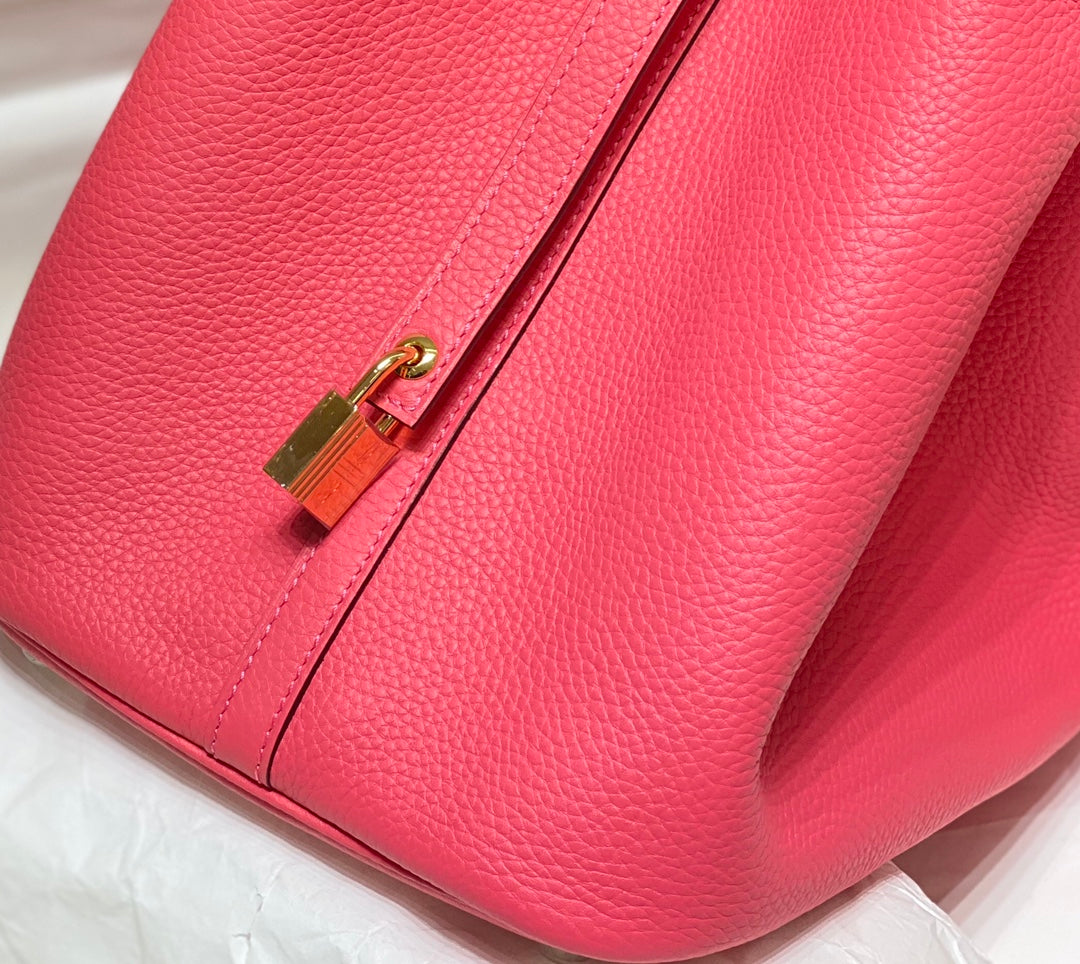 HERMES picotin lock 22 hot pink togo ghw