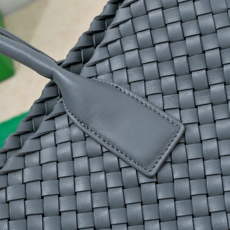 BOTTEGA VENETA Large Cabat 45cm Baby Blue Lambskin Ghw