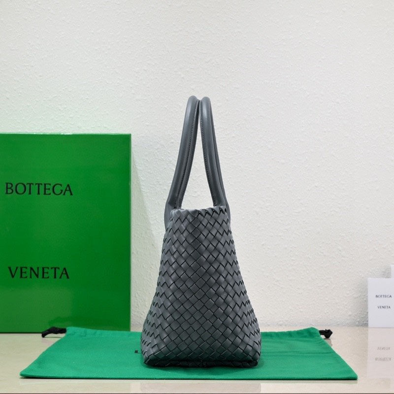 BOTTEGA VENETA Large Cabat 45cm Baby Blue Lambskin Ghw