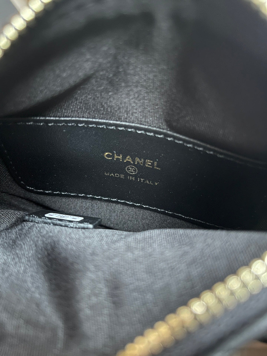 CHANEL MINI HOBO BAG 16 IN BLACK LAMBSKIN