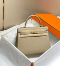 HERMES KELLY 28CM IN TRENCH EPSOM CALFSKIN GOLD HARDWARE