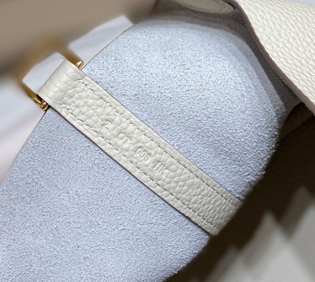 HERMES picotin lock 18 white-pearl togo ghw