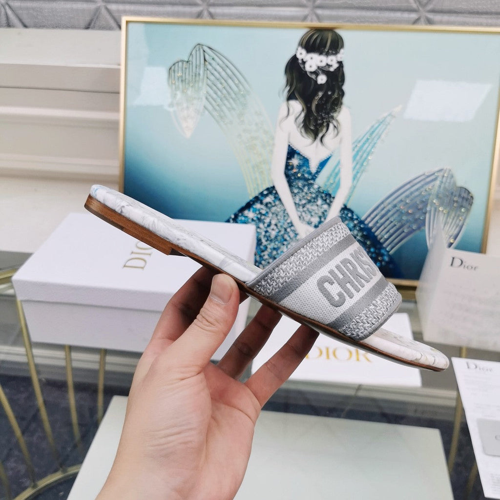 DIOR CD Mule Dway Slide 10mm Multi-motifs Style 27